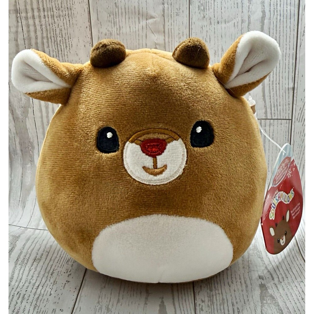 Kellytoy Squishmallows Rudolph the Red Nosed Reindeer 5” Plushie Collectible NWT